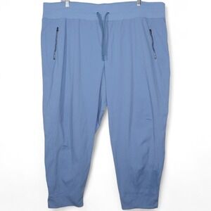 Athleta Trekkie North Womens Jogger Plus 26 Blue Tapered Athleisure Gym Ripstop